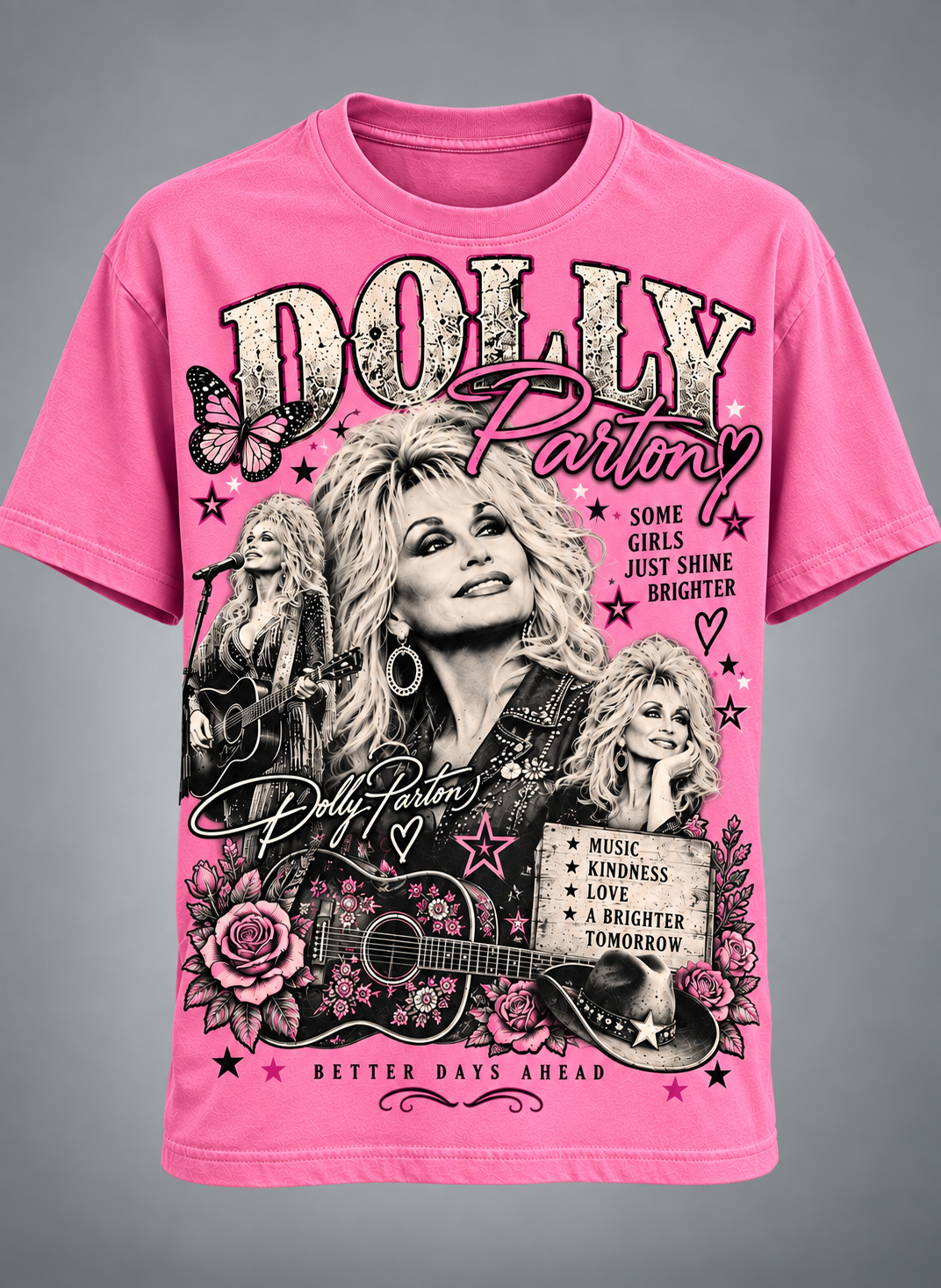 Dolly Parton Better Days Ahead T-Shirt – Some Girls Just Shine Brighter Country Music Tribute Tee💗🦋🎸
