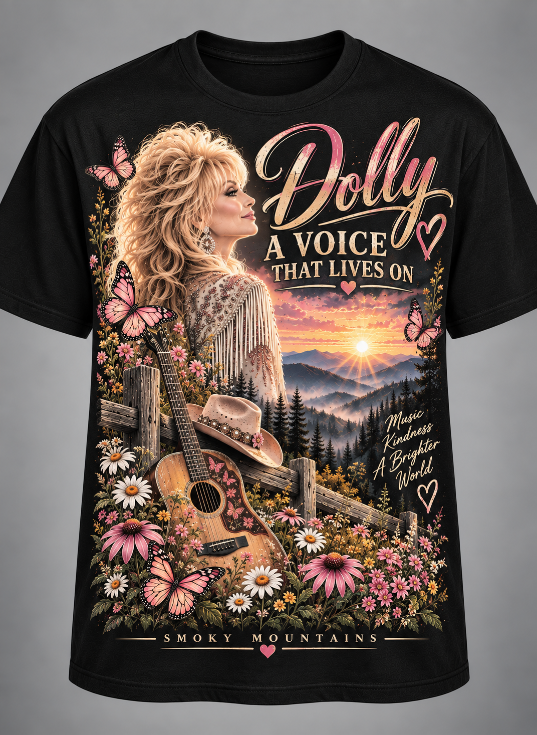 Forever in Our Hearts – A Voice That Lives On Country Tribute Tee💗🦋🎸