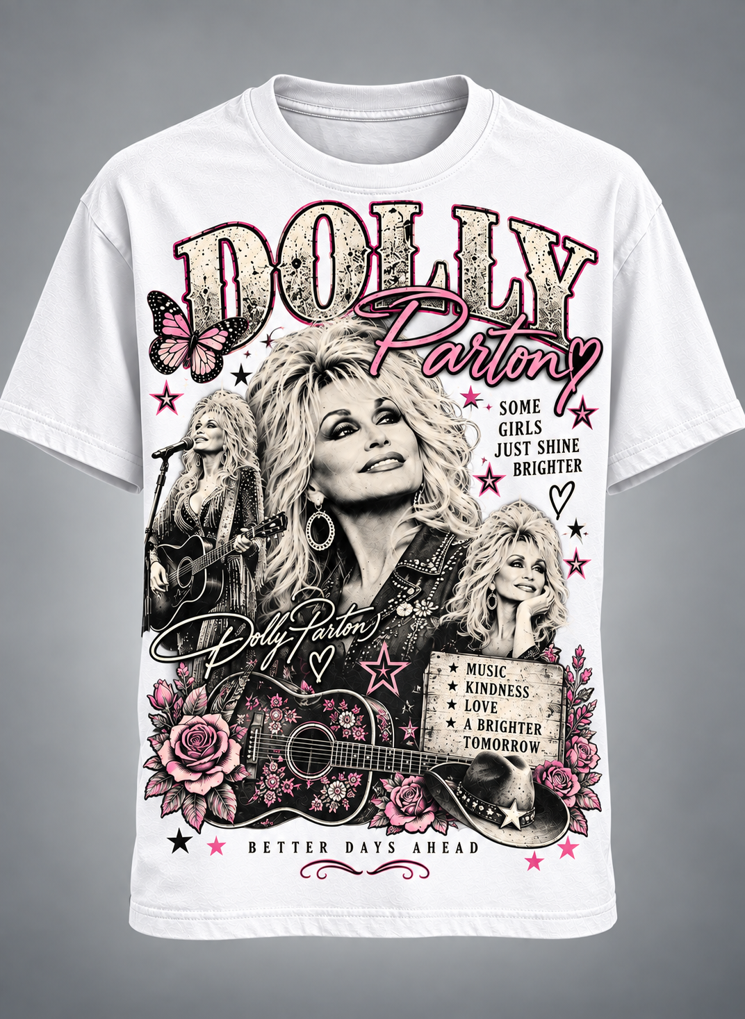 Dolly Parton Better Days Ahead T-Shirt – Some Girls Just Shine Brighter Country Music Tribute Tee💗🦋🎸