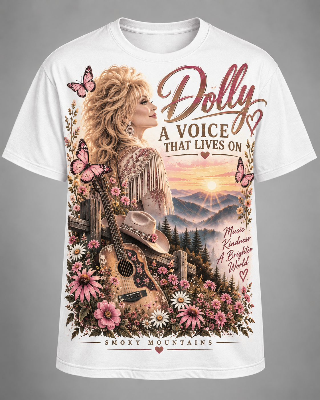 Forever in Our Hearts – A Voice That Lives On Country Tribute Tee💗🦋🎸