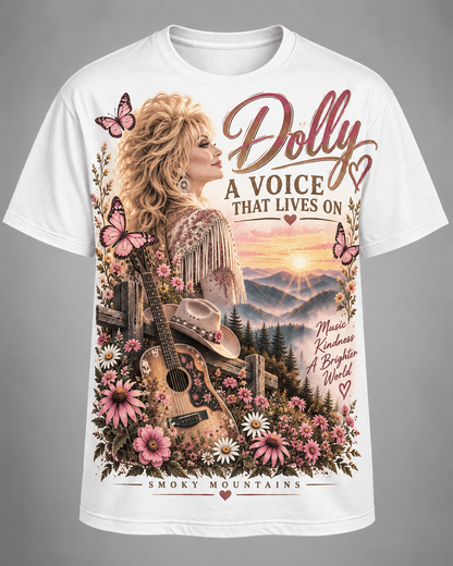 Forever in Our Hearts – A Voice That Lives On Country Tribute Tee💗🦋🎸