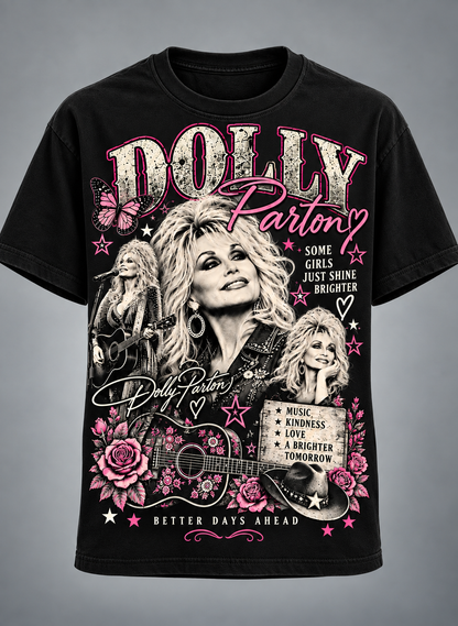Dolly Parton Better Days Ahead T-Shirt – Some Girls Just Shine Brighter Country Music Tribute Tee💗🦋🎸